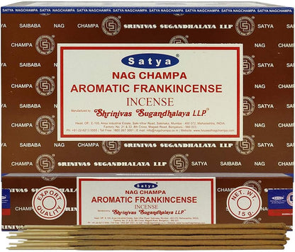 TRUMIRI Incense Stick Holder Bundle with Satya Sai Baba Nagchampa 250g Bulk Incense Sticks Nag Champa Agarbatti - Pack of 1 (Approx 250 Insence-Sticks)