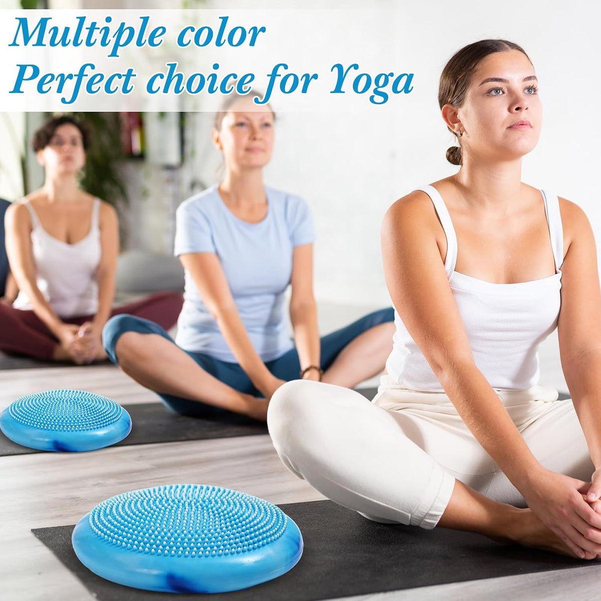 Libima 4 Pcs Wiggle Seat for Kids Inflated Wobble Cushion