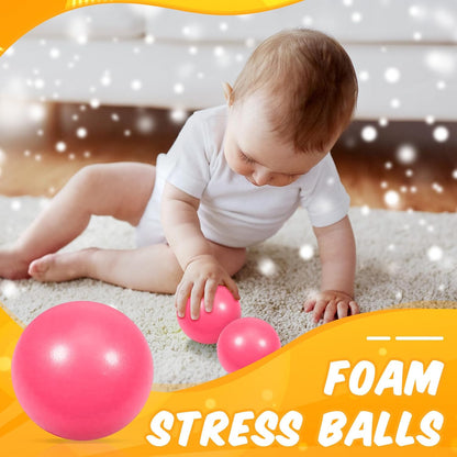 12 Pcs Blue Foam Stress Ball Squeeze Stress Relief Balls for Kids and Adults Hand Exercise Sensory Relief Toys for Anxiety ADHD Autism （Blue）