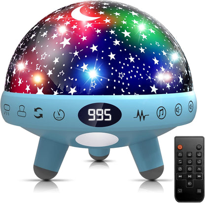 YACHANCE Kids Sound Machine with Night Light Projector,29 Soothing Sounds Baby Night Light Star Projector for Kids Room,White Noise Machine for Baby Sleeping Soother,Nursery Lamp,Bedroom Decor
