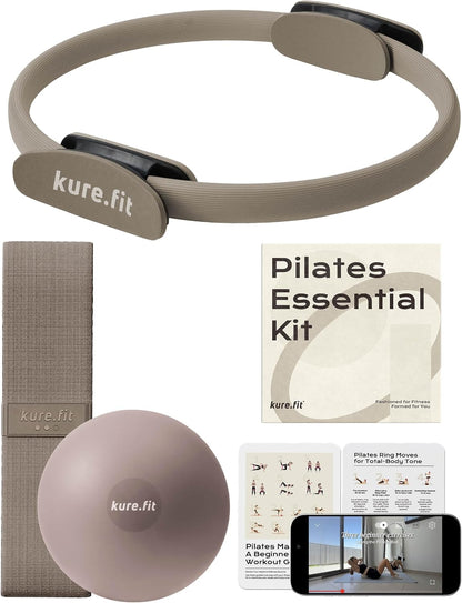 Pilates Kit for Women – Home Pilates Equipment Set with Ring, Ball & Resistance Bands | Pilates Starter Kit with Accessories in Gift Box