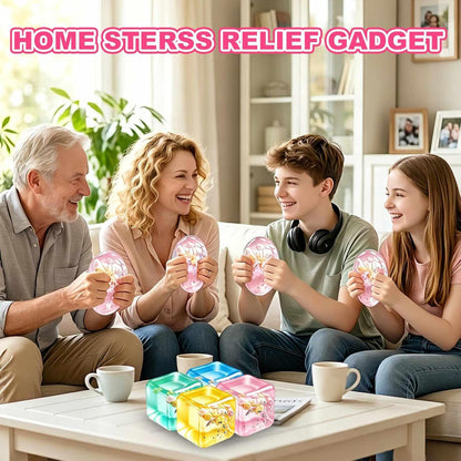 Stress Cube Squishy Fidget Toys- 2 Pack Squeeze Toys, Gifts Anxiety Relief Items for Teens & Adults Men Women, Office Desk Accessories Sensory Toy for Anxiety ADHD, Party Favors Goodie Bag Fillers