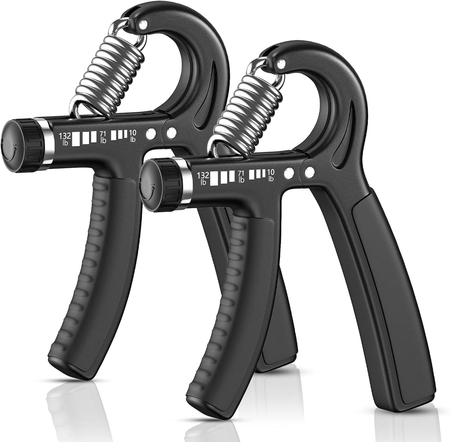 FitBeast Grip Strength Trainer 2 Pack – Adjustable Hand Grip Strengthener for Strength Training & Rehabilitation, 10-132 lbs Resistance Forearm Strengthener, Ideal for Athletes, Rehab, Office