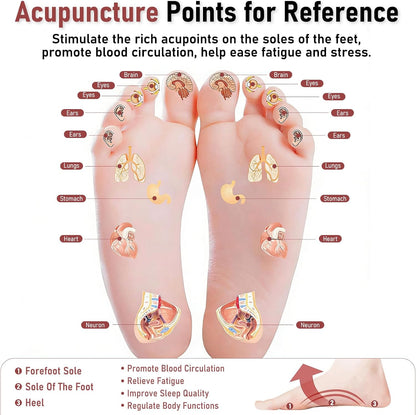 Foot Massage Mat Acupressure Board Large 30*17.7 In, Silicone Jogging Reflexology Mat for Feet Soft & Stiff Feet Magnetic Pressure Point Acupuncture Mat for Yoga Home Office Standing Elderly Pink