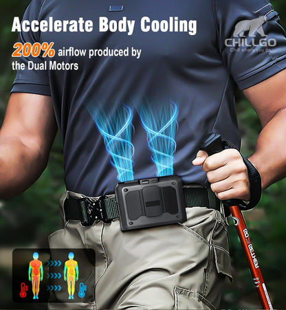 20000mAh Portable Personal Fan, 41Hours with True High Speed Dual Motors
