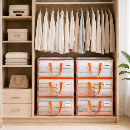 KYODOLED Clear Moving Bags Heavy Duty Extra Large, Storage Totes