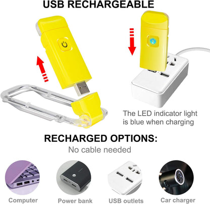 BIGLIGHT Amber Book Reading Light, LED Clip on Book Lights, Reading Lights for Books in Bed, Small Book Light for Kids, USB Rechargeable, 2 Brightness Adjustable for Eye Protection, Orange