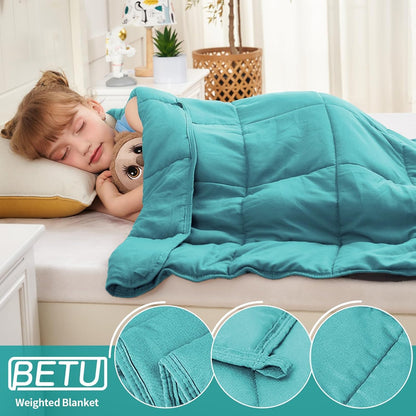 Weighted Lap Blanket for Adults 5lbs, 24"x29" Cooling Heavy Throw Blanket, Portable Travel Weighted Blankets, Soft Small Blankets Gift for Sleeping, Navy Blue