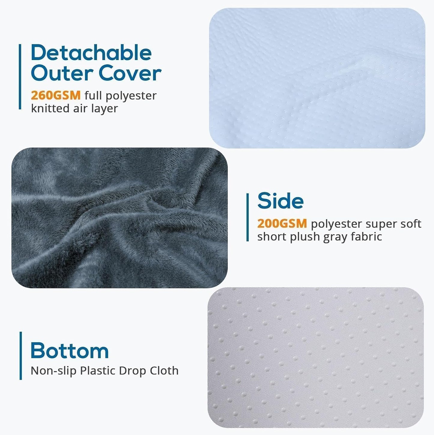 Sasttie Wedge Pillow, 12 Inch Memory Foam Bed Wedge Pillow for Sleeping, Acid Reflux, Back Pain, Post Surgery, and Snoring, Designed with Washable Cover, Cool Gray