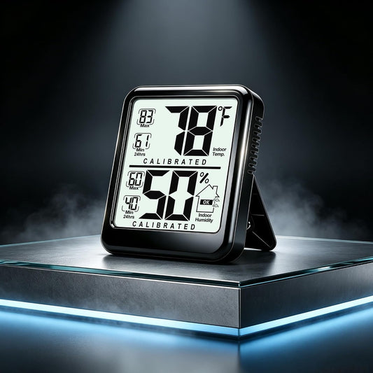 Antonki 2 Pack Room Thermometer Indoor Hygrometer with Max/Min Record