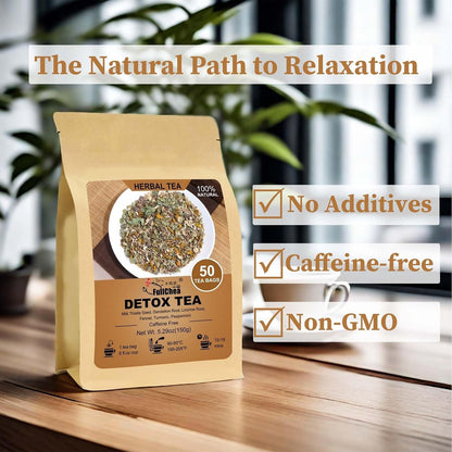 FullChea - Detox Tea Bags, 50 Count, Milk Thistle Herbal Detox Blend