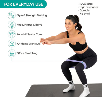 Fitness Resistance Bands Set Stretch Bands for Exercise Bands Resistance for Home Workout Bands, with Handles Bands for Working Out Portable Fitness Bands Resistance Bands for Women Elastic Band