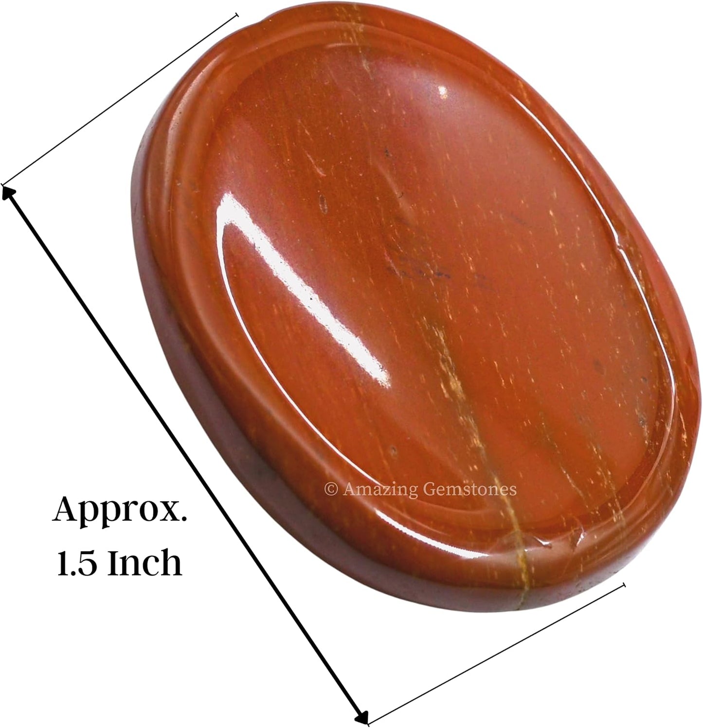 Amazing Gemstone Labradorite Thumb Worry Stone, Anxiety Stone, Healing Crystals - Piedra Crystal Fidget for Gift, Meditation, Calming, Relaxation, Stress Relief - Colors B