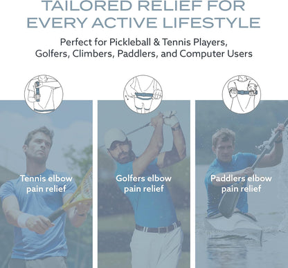 PT Pro Tennis Elbow Trainer For Physical Therapy, Textured Grip, Elbow Pain Relief, Resistance Bar For Tendonitis And Golfer's Elbow, Improve Grip Strength, Pickleball Elbow And Golfer's Elbow, Gray