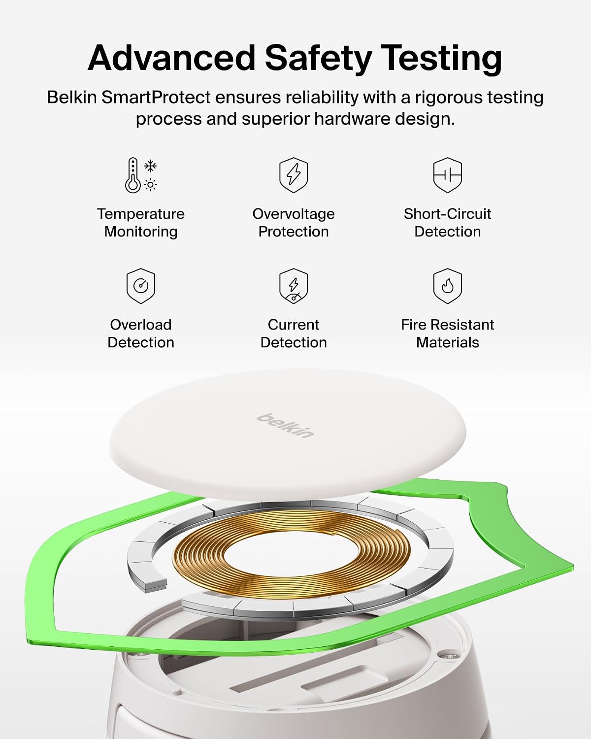 Belkin Qi2.2 25W Wireless 2 in 1 iPhone Charger, Fast Charging for Travel