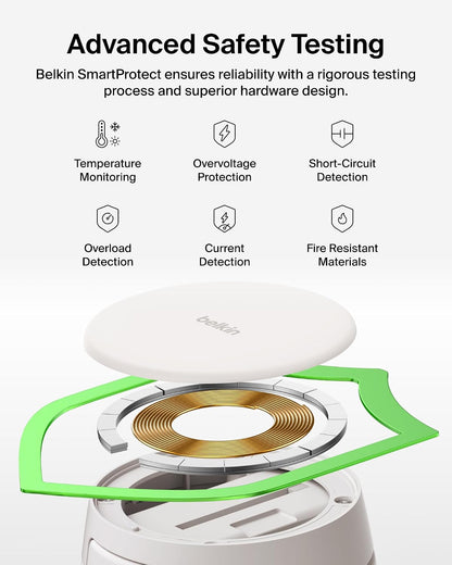 Belkin Qi2.2 25W Wireless 2 in 1 iPhone Charger, Fast Charging for Travel
