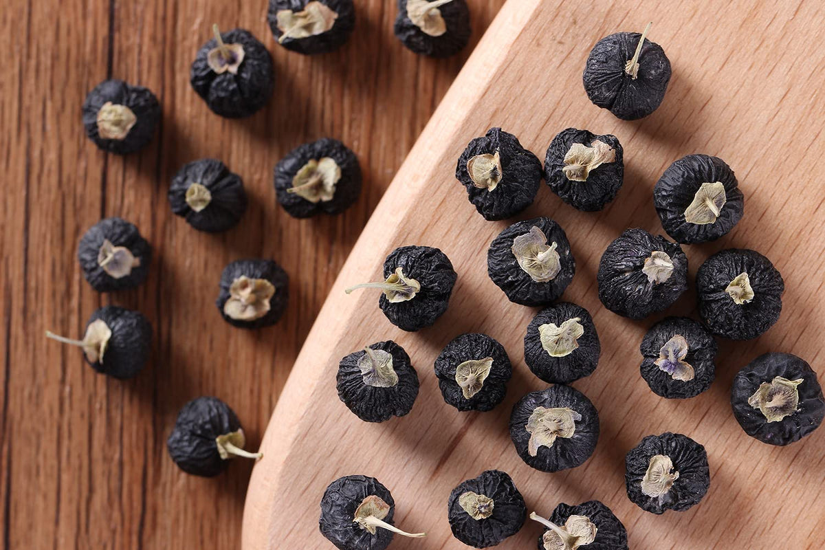 Premium Dried Black Goji Wolfberry tea-8Oz/227g,100% Natural 黑枸杞 & No Additives Goji Berry.