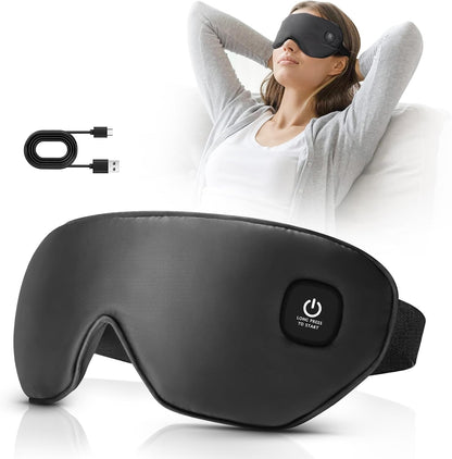 Heated Eye Mask Cordless, Warm Eye Compress for Dry Eyes Stye Blepharitis Chalazion MGD Eye Treatment, Heat Therapy to Unclog Gland, Soothe Tired and Sore Eyes (Gray)