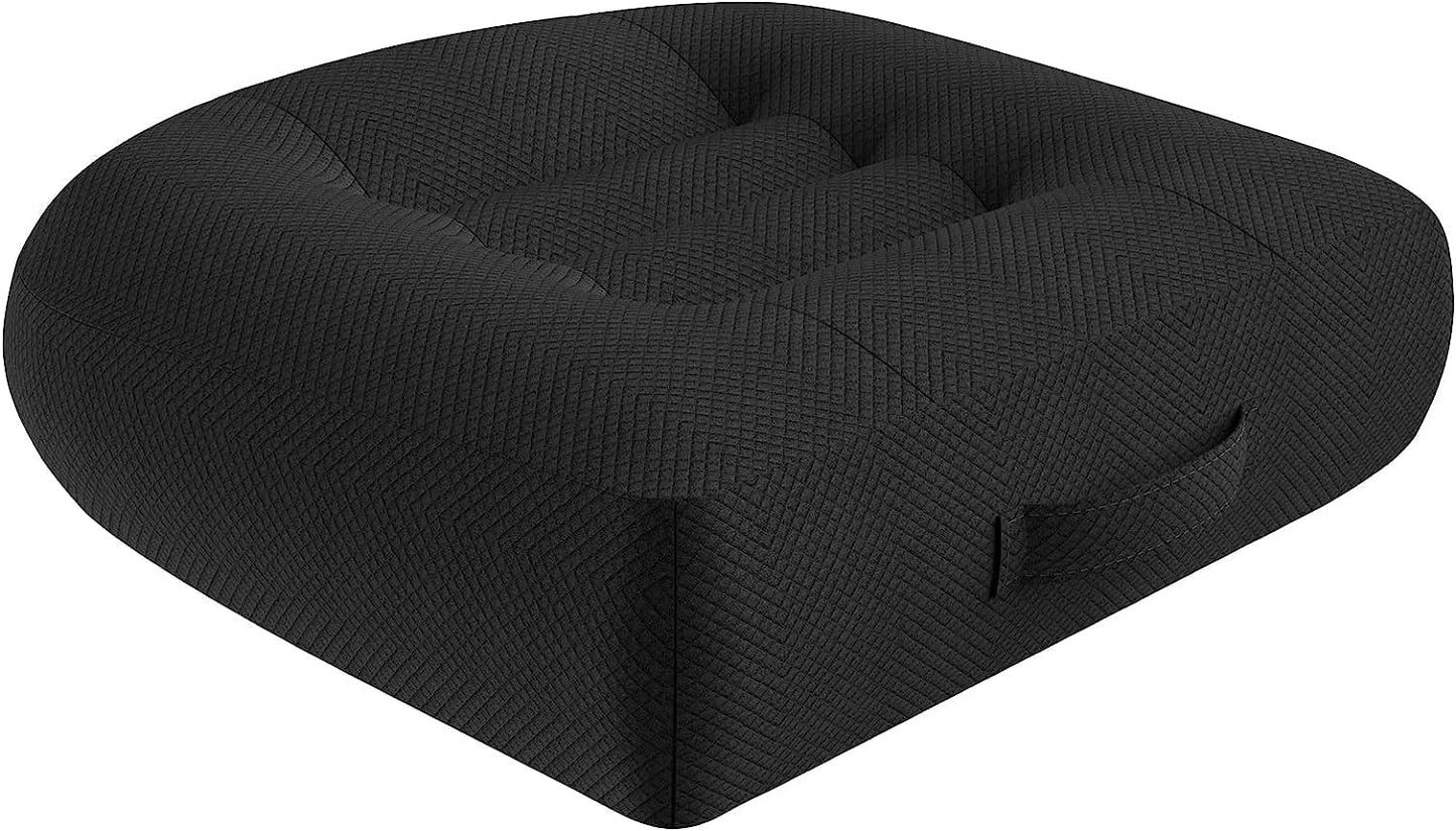 WSGJHB Car Booster Seat Cushion Posture Cushion for Long Sitting | Portable Breathable Mesh, Effectively Increase The Field of View Ideal for Office, Home, Car Angle Lift Seat Cushions,Black