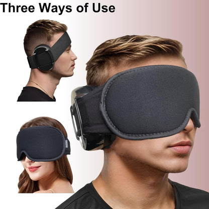Noise Reduction Ear Muffs Eye Mask for Sleeping Set, Noise Cancelling Earmuffs 3D Light Blocking Sleep Mask Set