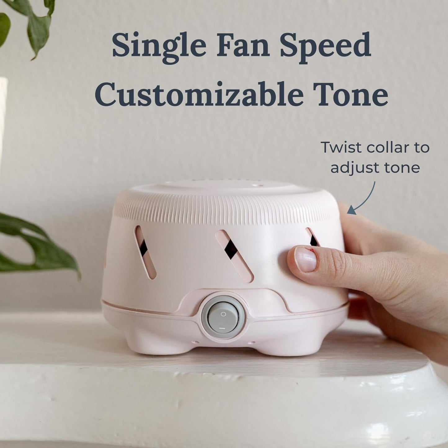 Yogasleep Dohm Uno White Noise Sound Machine, Real Fan Inside for Non-Looping White Noise, Sleep Aid, Office Privacy & Meditation for Adults & Baby, Registry Gift (White)