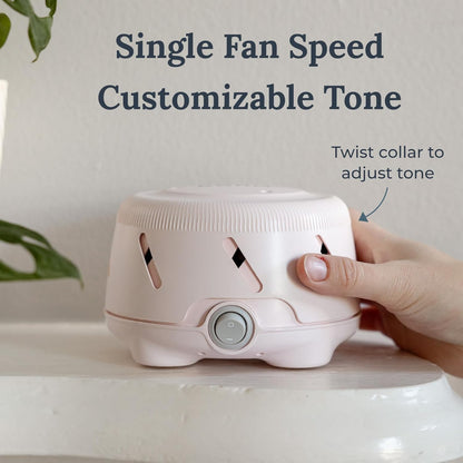 Yogasleep Dohm Uno White Noise Sound Machine, Real Fan Inside for Non-Looping White Noise, Sleep Aid, Office Privacy & Meditation for Adults & Baby, Registry Gift (White)
