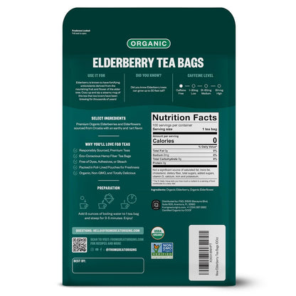 FGO Organic Lemon Balm Tea, 100 Count, Eco-Conscious Herbal Tea Bags, Resealable Bag, Caffeine Free, Packaging May Vary (Pack of 1)
