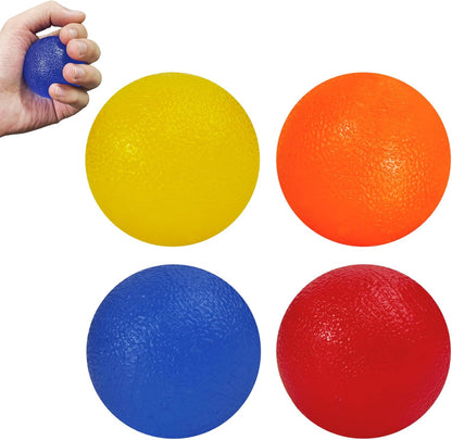 4 Pack Stress Balls for Adults,Squeeze Ball,Squeeze Balls for Hands Therapy