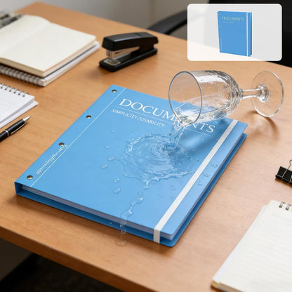 Important Document Organizer Binder, 12-Pocket Expanding File Folder for A4