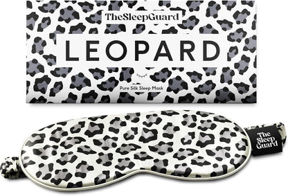 TheSleepGuard Pure Silk Sleep Mask [100% 6A Mulberry Silk, 22 Momme] Light Blocking Travel Essentials. Eye Masks for Sleeping. Black Oeko-Tex Blindfold. Eye Covers for Men & Women