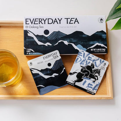 Chayan Oolong Tea Bags Pyramid Tea Bags,Authentic Roasted Chinese Oolong, Fast Hot Brew or 8-Min Cold Brew, Individually Wrapped Everyday Tea Oolong Tea Bags, 7 Count