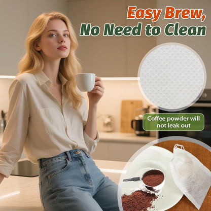Empty Tea Bags for Loose Leaf Tea, 300Pcs Disposable Tea Infuser Sachets