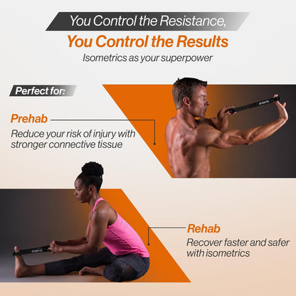 Iso-Bow Pro by Bullworker | The Isometric Pocket-Companion for Strength Training, Stretching, and Working Out. Use self-Resistance to circulate Blood Flow, Pump Muscles. Yoga or Pilates Exercises.