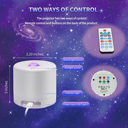 Star Projector, Galaxy Projector, Remote Control & Timer Galaxy Light
