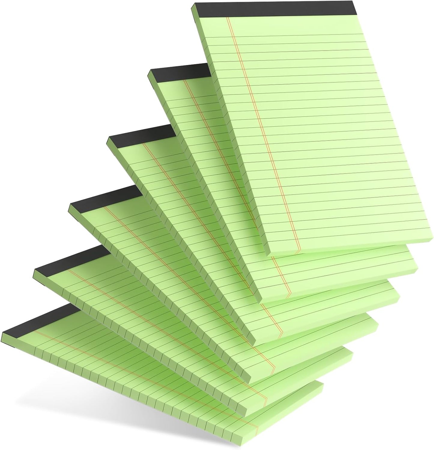 5pcs Small Note Pads 5x8 Notebook College Ruled Legal Pads Color Notepads 5 Pack Study Back Writing Pads 5 x 8 Perforated Narrow Ruled Pads of Paper for School & Office Supplies 30 Sheets/Pack