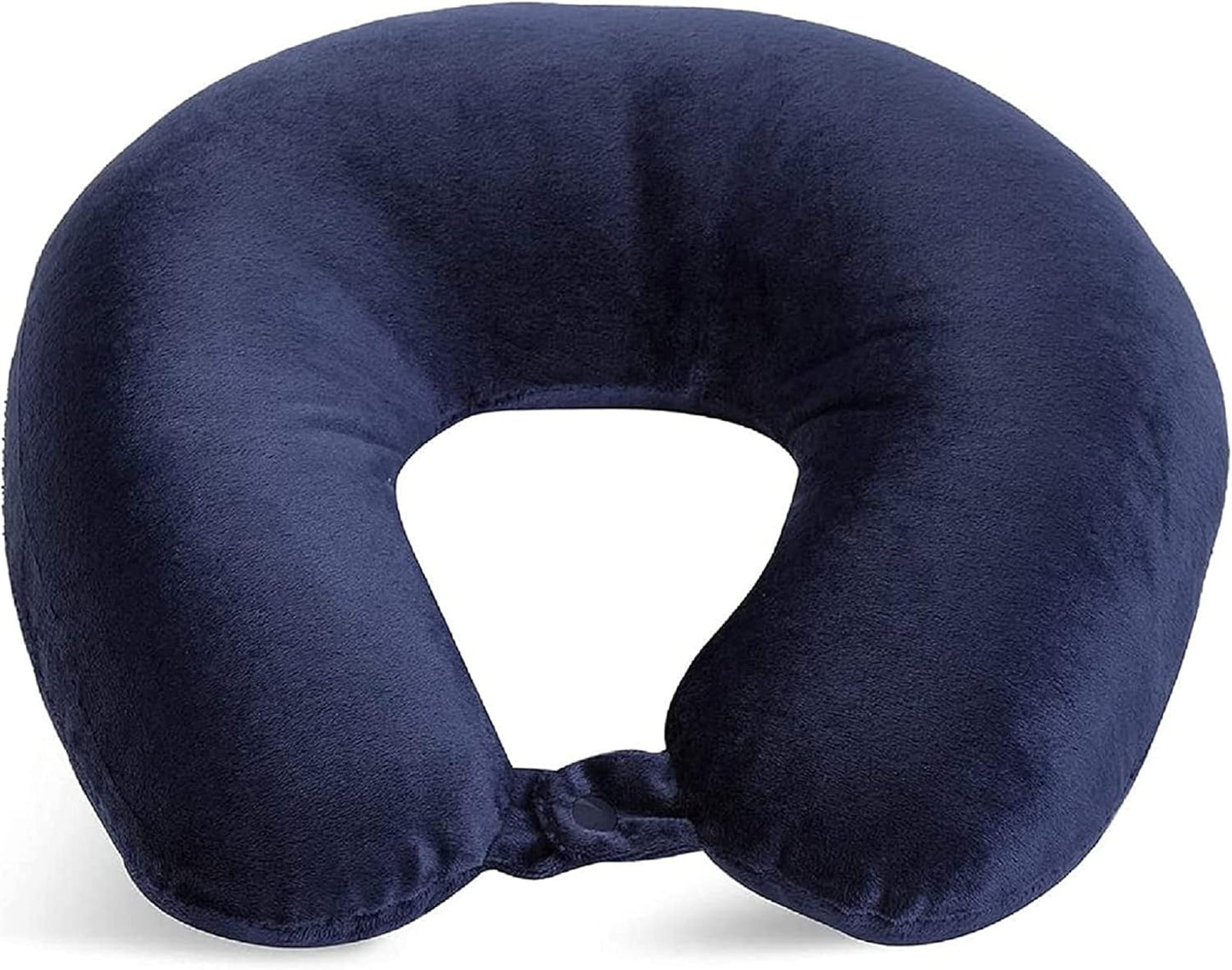 Wolf Essentials Adult Fleece Travel Neck Pillow for Airplane, Charcoal