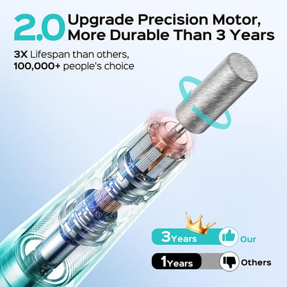 COSLUS C40 Electric Nail Drill File Professional: for Acrylic Gel Dip Powder Nails Portable Nail Machine Kit Manicure Pedicure Tools Polishing Set with Nail Drill Bits Sanding Bands