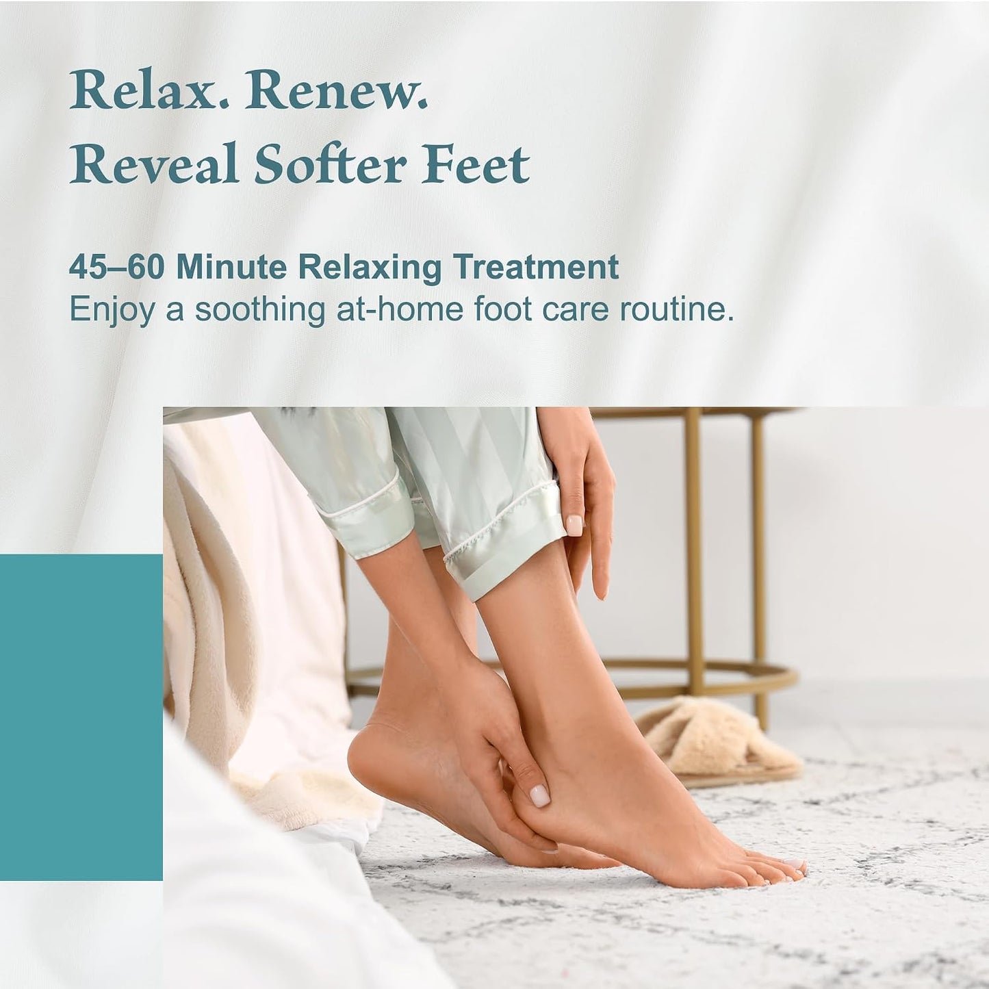 Foot Peel Mask 2 Pack, Exfoliating Foot Mask for Dead Skin & Callus Removal, Peeling Treatment with Lactic Acid, Aloe Vera & Lavender, Smooth Soft Feet at Home for Men & Women