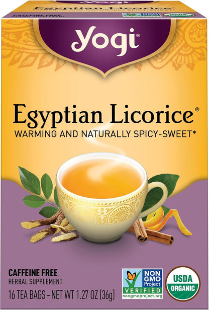 Organic Egyptian Licorice 16 tea bags by Yogi Tea