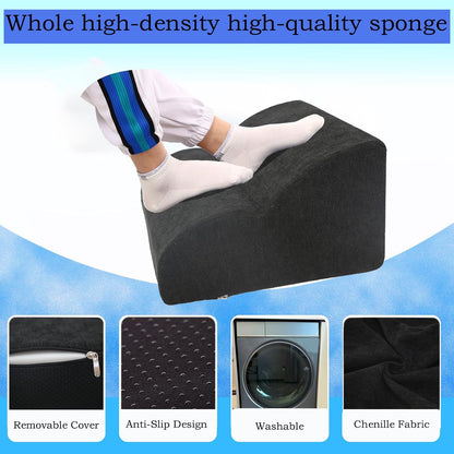 Foot Rest for Under Desk at Work.Multifunctional 3-Tier Foot Stool,with Washable Footrest.for Under Desk,Office Chair Gaming Chair & Sofa,Leg Elevation Pillow,Supports Posture -Dark Grey
