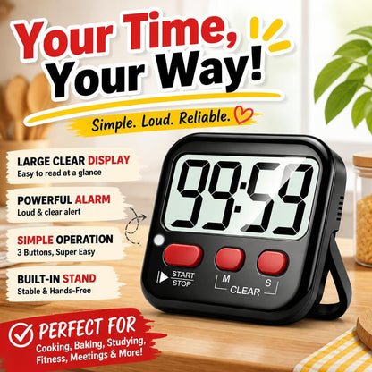 Antonki 2 Pack Digital Timer for Kids Classroom Kitchen Timers for Cooking