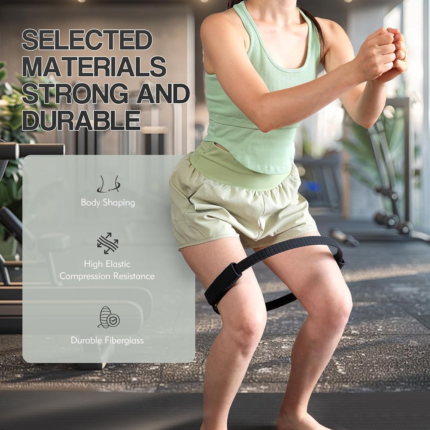Pilates Kit, 13.5" Pilates Ring with Mini Ball & Resistance Bands