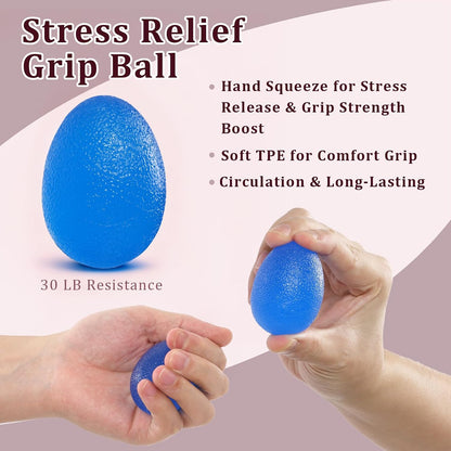 CYFIE Grip Strength Trainer Kit with Adjustable Resistance 10 - 132 Lbs, Forearm Exerciser, Finger Stretcher, Stress Ball, Forearm Strengthener for Workout wuth Storage Bag, Muscle Building and Recovery