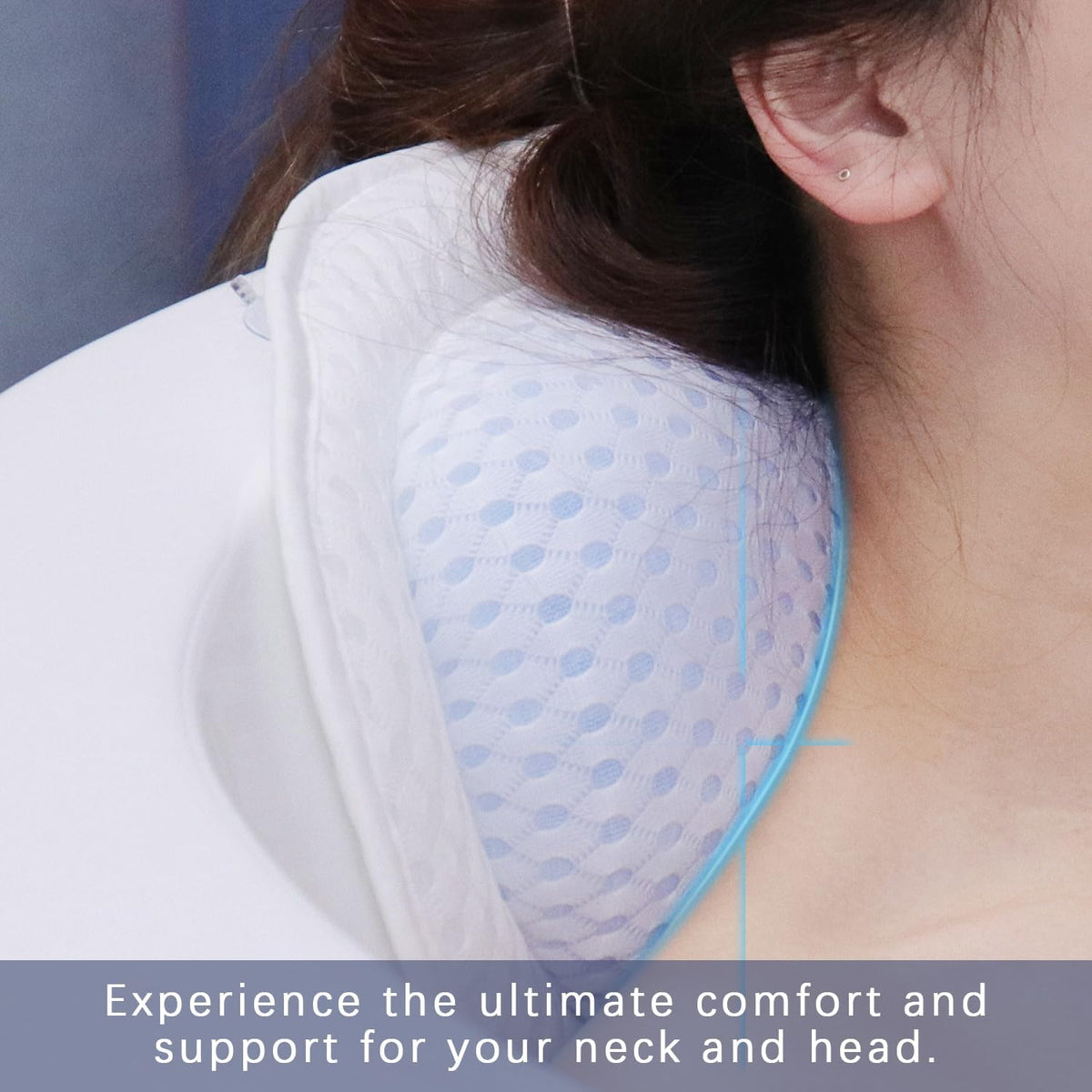 Bathtub Bath Pillows for Tub - Bathtub Pillow for Neck & Back Support with Ergonomic TPE, 4D Mesh Upgraded Bath Tub Pillow Headrest with 3 Strong Suction Cups & Hook, Bathroom Accessories, Spa Gifts