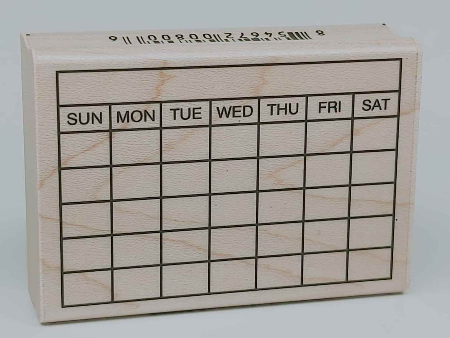 Stamps by Impression Journal, Habit Tracker, Calendar Rubber Stamp 2.25" x 2.75" 6 Row ST 1298