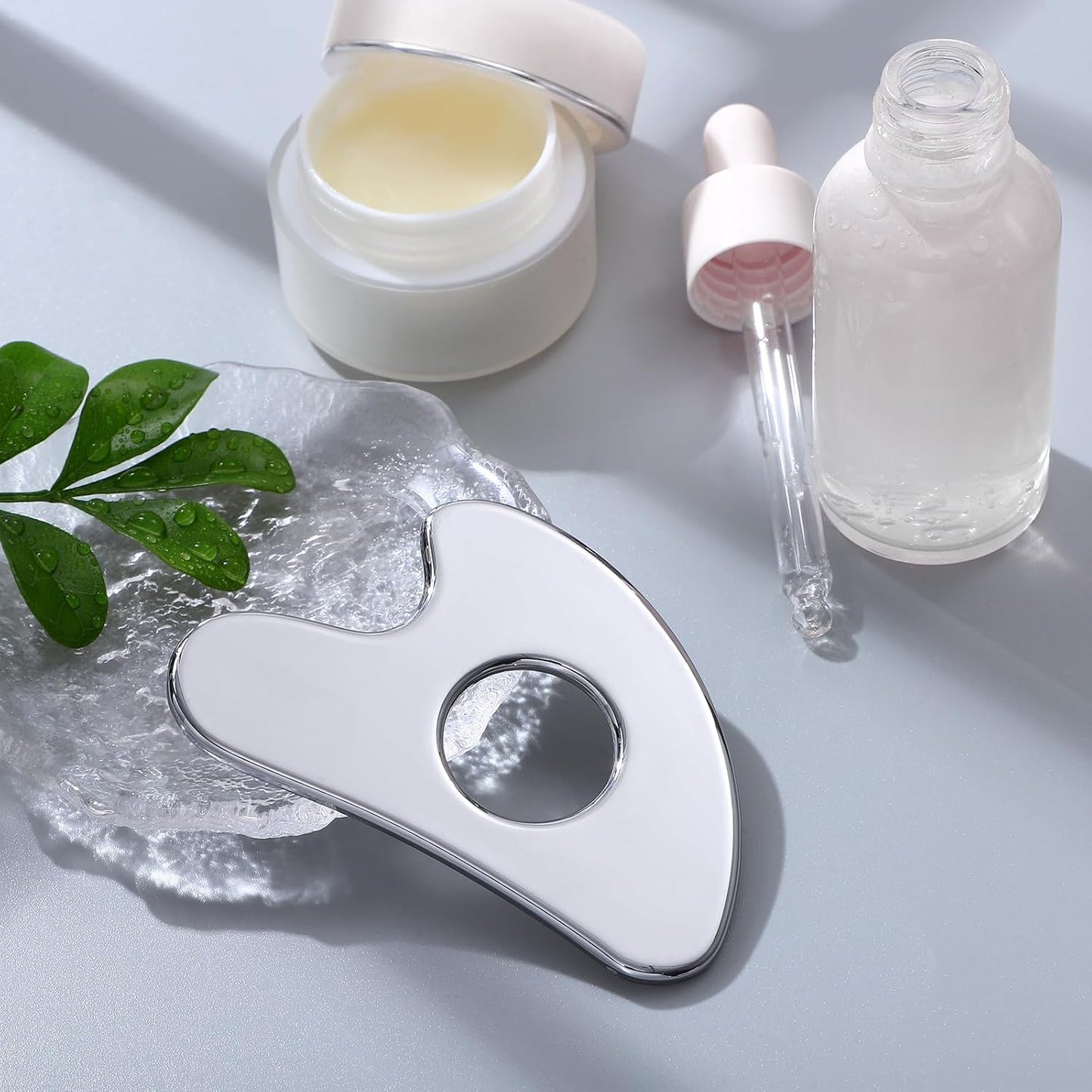 Gua Sha Facial Tools Guasha Tool Gua Sha Jade Stone Manual Massage Sticks for Jawline Sculpting and Puffiness Reducing for Face Body Tensions Reduce Festive Gifts