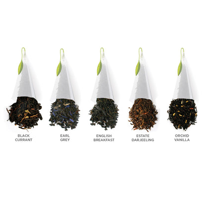 Tea Forte Premium Presentation Box Gift Set Sampler, 20 Count, Assorted Blends Individually Wrapped Handcrafted Pyramid Infuser Bags, Frank Lloyd Wright