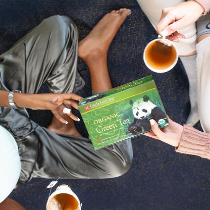 Uncle Lee's Organic White & Green Tea Variety 2-Pack (200 Individually Wrapped Bags) – Lightly Caffeinated Bulk Teas for Home, Office, Camping