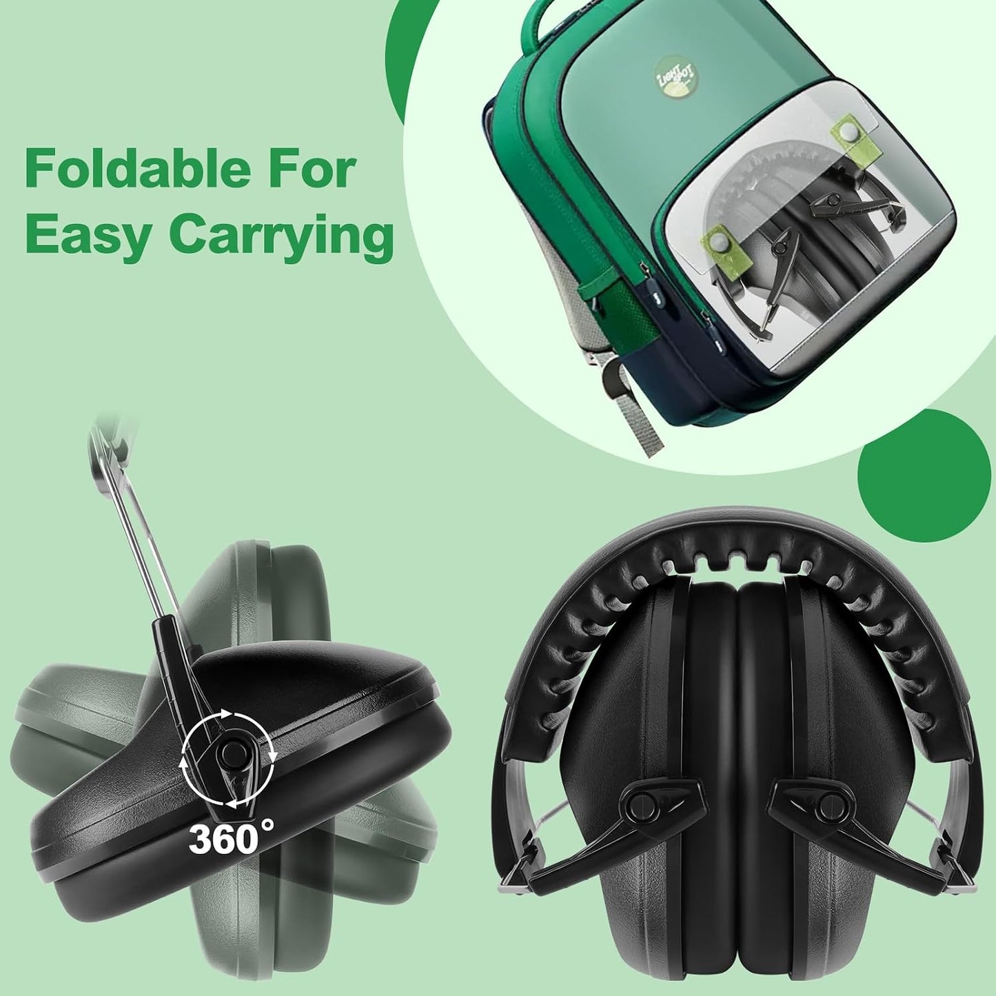 Floriogra Noise Cancelling Headphones for Kids, Kids Ear Protection 28dB SNR Noise Reduction Ear Muffs for Toddler/Children, Hearing Protection for Monster Jam, Concerts, Fireworks