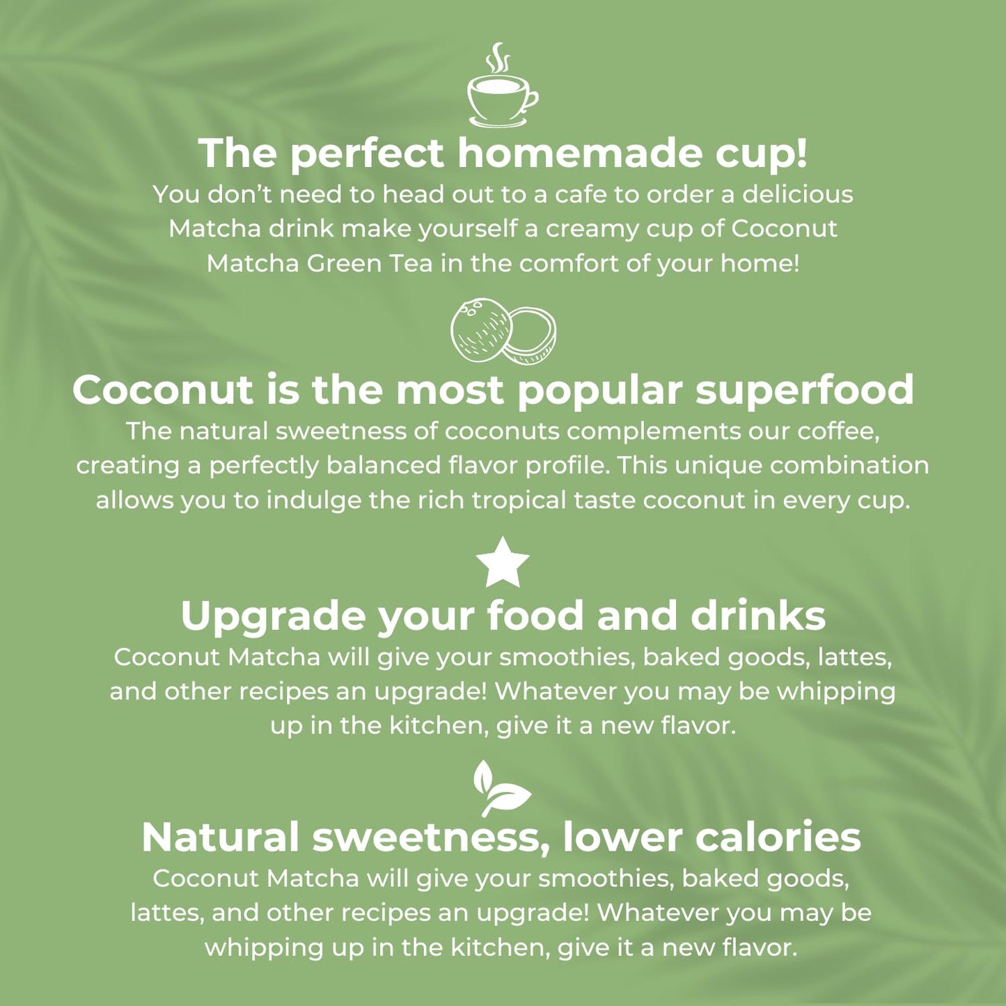 CAcafe Coconut Matcha | Instant Japanese Health Drink | Creamy & Sweet | Hot or Iced Green Tea Latte Mix | New Look, Reduced Sugar | Non-GMO | No Artificial Flavors or Colors | 2-Pack